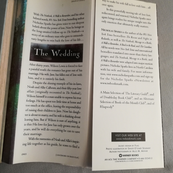 The Wedding by Nicholas Sparks - Picture 4 of 6